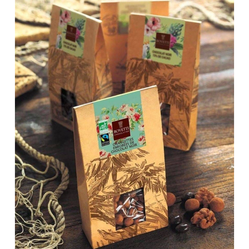 Étui Orangettes au chocolat Noir - Bovetti