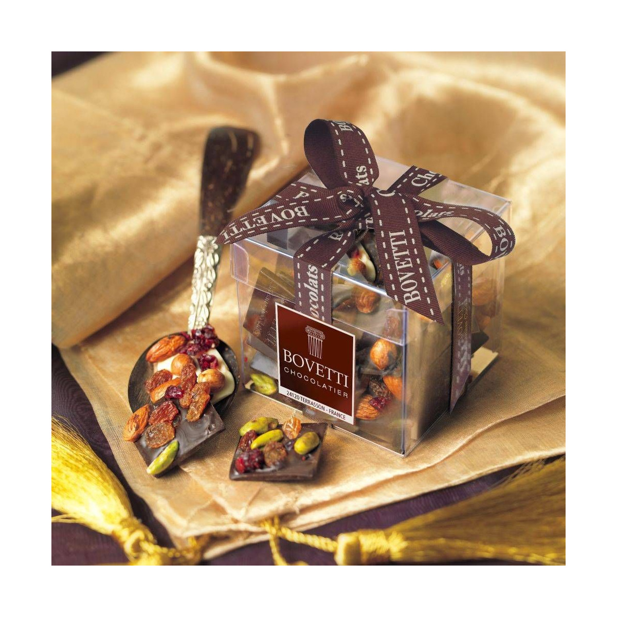 Mendiants au chocolat Noir - Bovetti