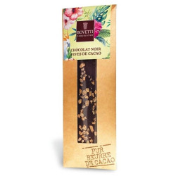 Chocolat Noir et Fèves de Cacao 50g - Bovetti