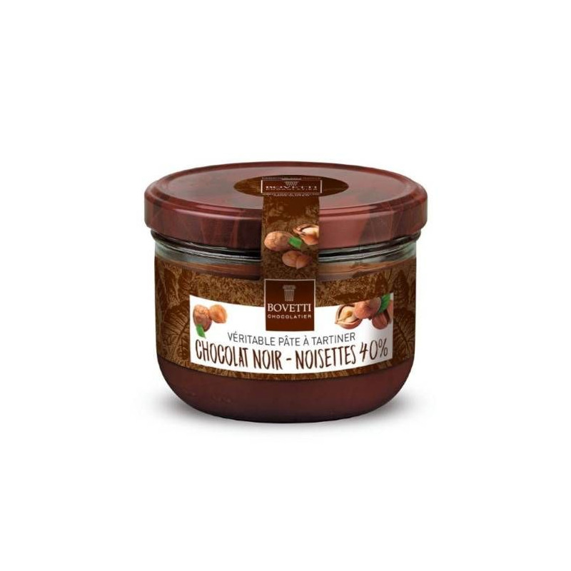 Pâte à tartiner Chocolat Noir 200g - Bovetti