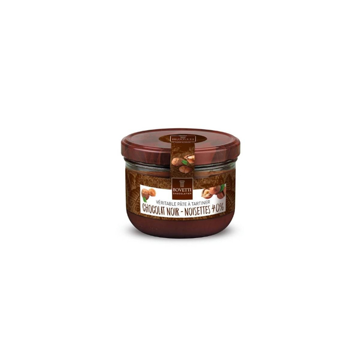 Pâte à tartiner Chocolat Noir 200g - Bovetti