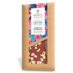 Chocolat au Lait et Noisettes 100g - Bovetti