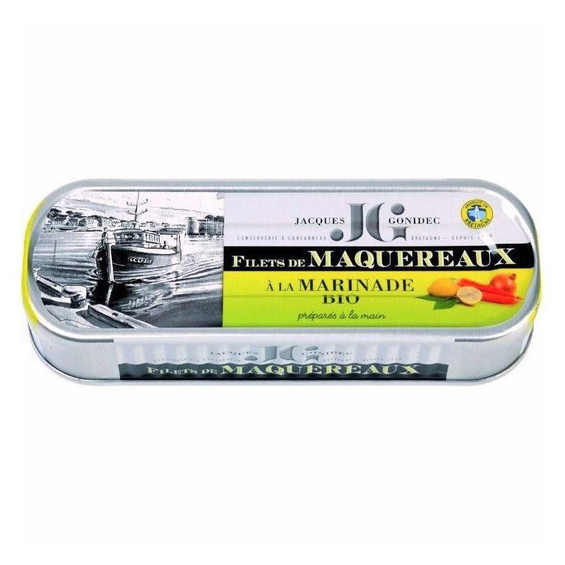 Filets de Maquereaux à la Marinade BIO Gonidec - 176g