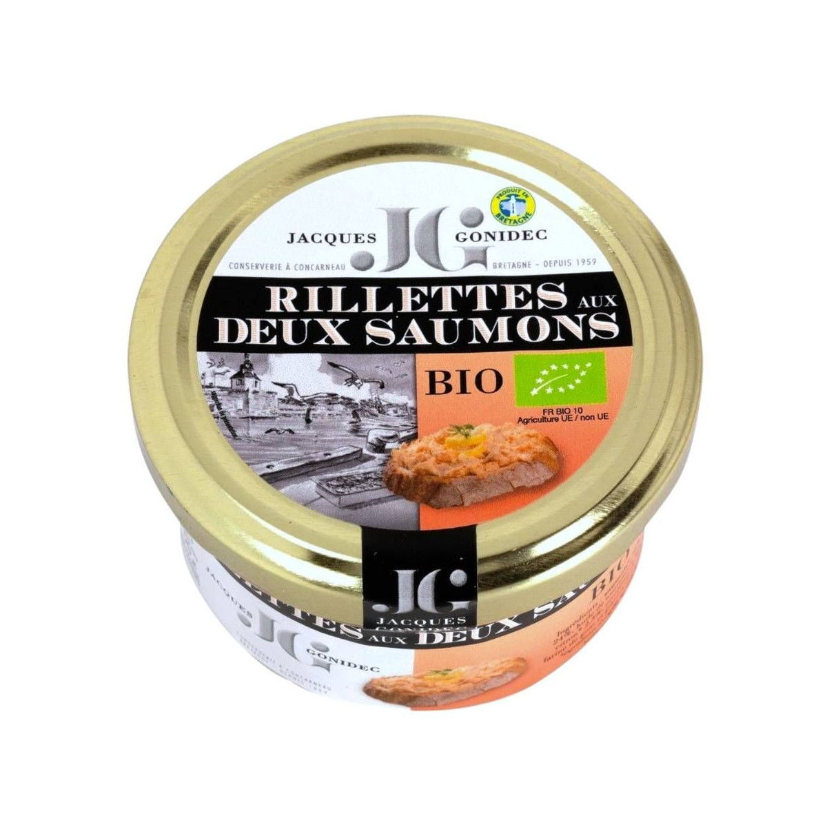 Rillettes aux Deux Saumons BIO Gonidec - 90g