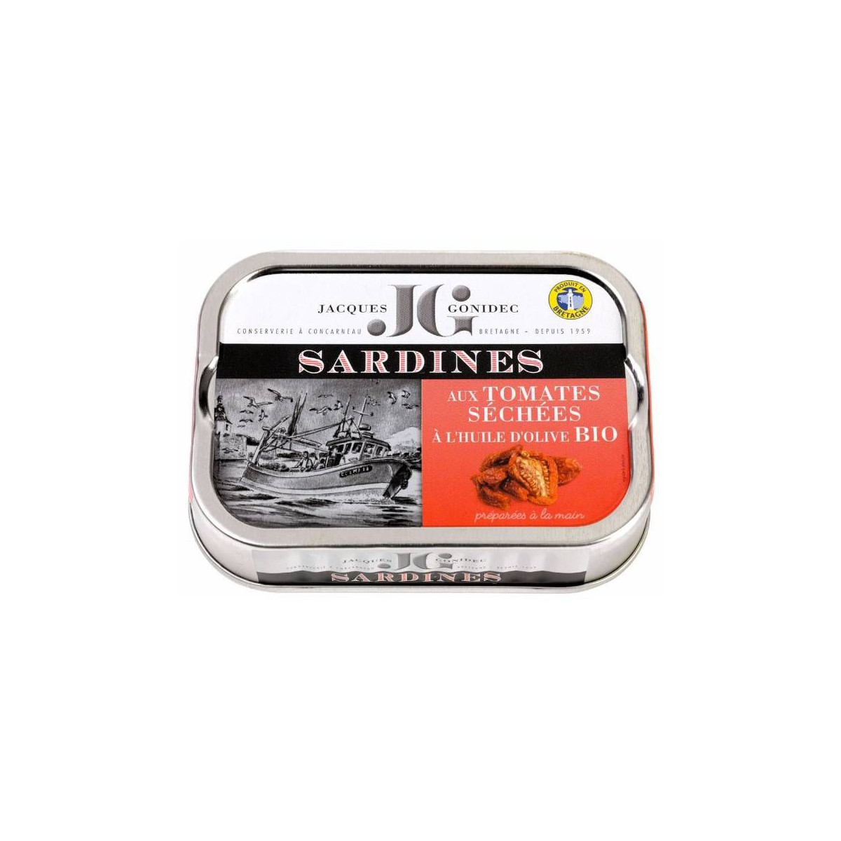 Sardines aux Tomates séchées et huile d'Olive BIO - Gonidec