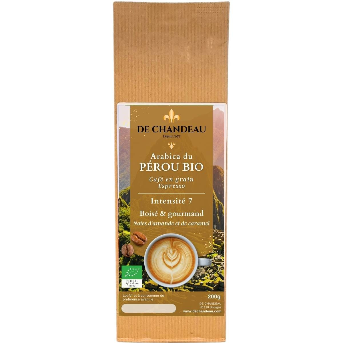 Café du Pérou BIO en grain