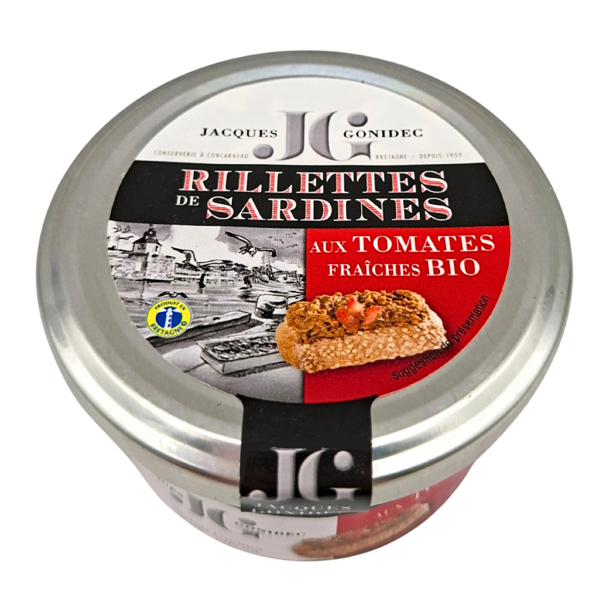 Rillettes de Sardines aux Tomates fraîches BIO Gonidec - 90g