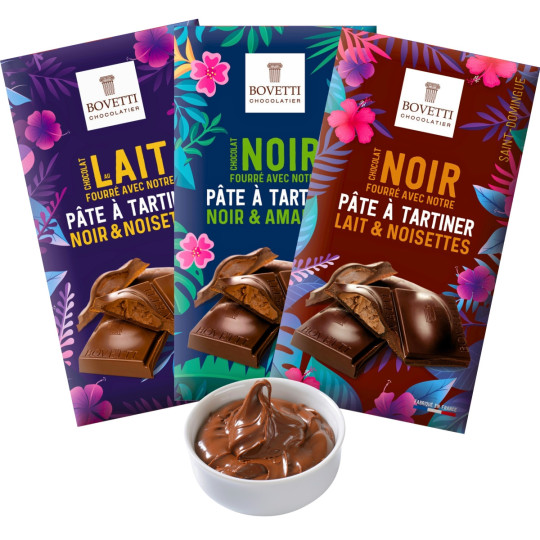 Tablette de chocolat au lait pur beurre de cacao