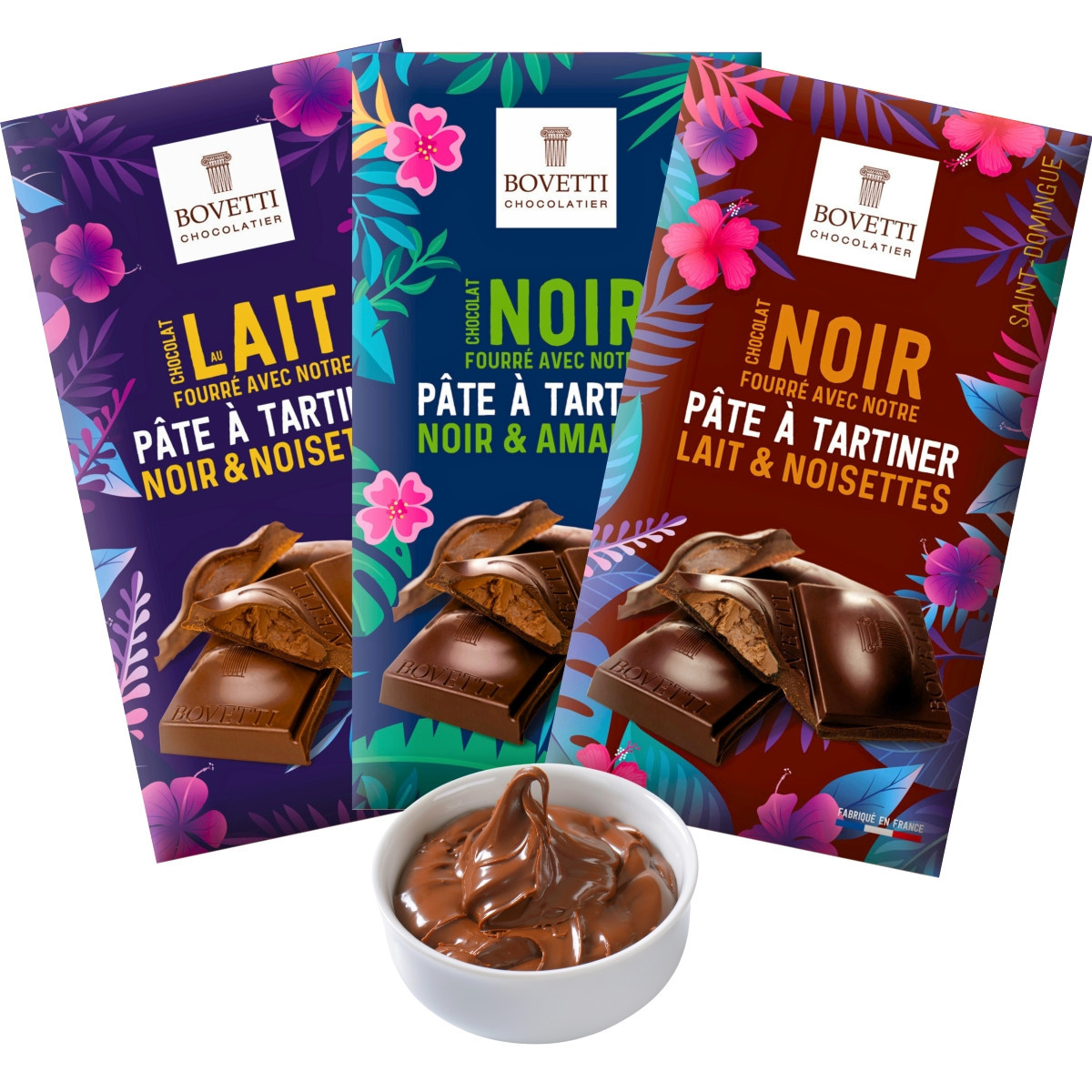 Tablette de chocolat au lait pur beurre de cacao