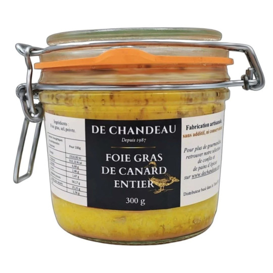 Foie Gras de Canard Entier 300g – Produit artisanal du Sud-Ouest