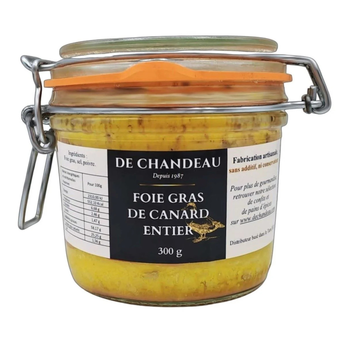 Foie Gras de Canard Entier 300g – Produit artisanal du Sud-Ouest