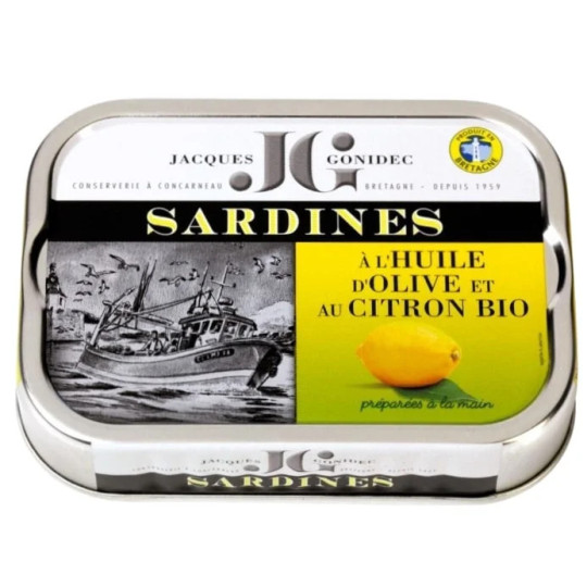 Sardines à l'huile d'Olive et au Citron BIO