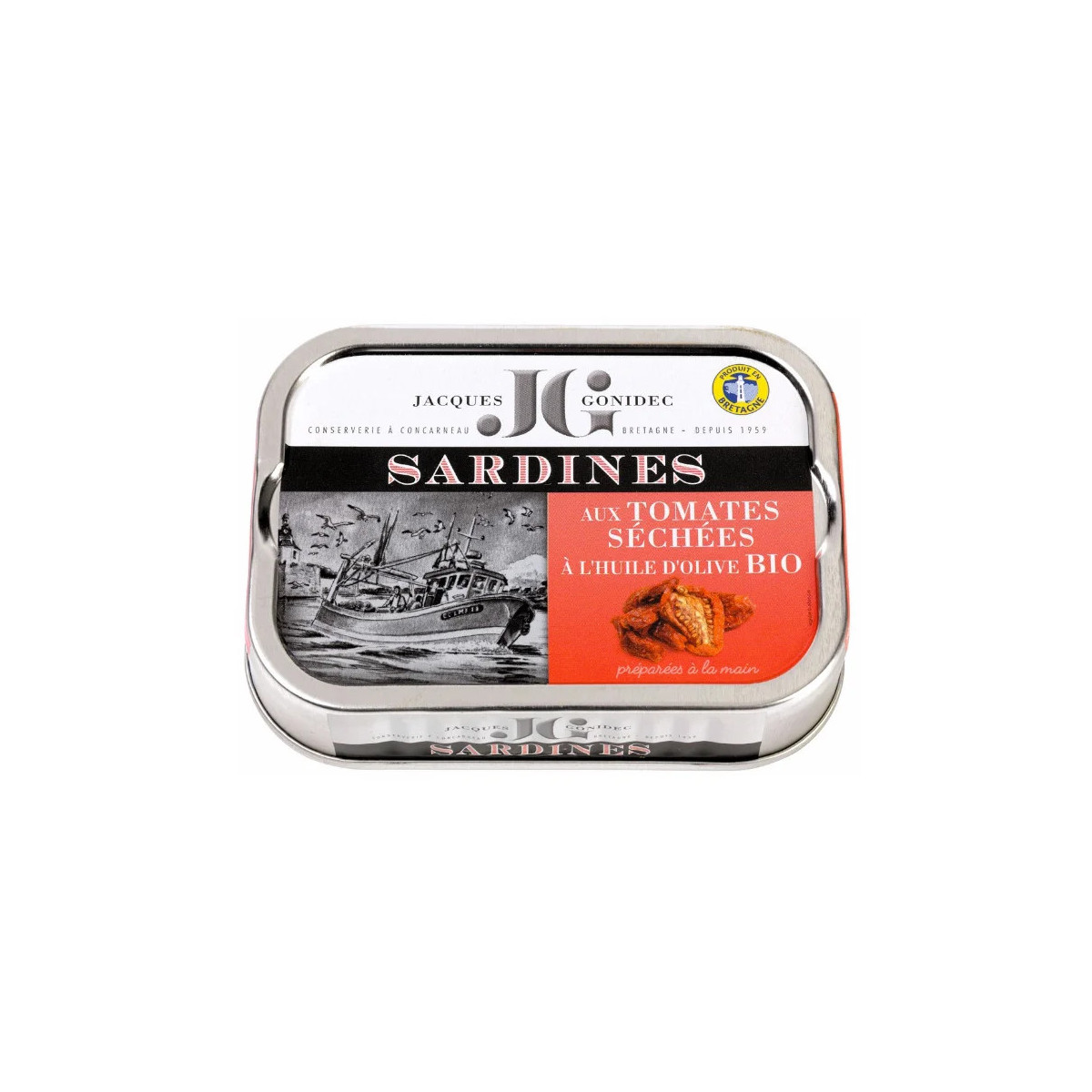 Sardines aux Tomates séchées et huile d'Olive BIO