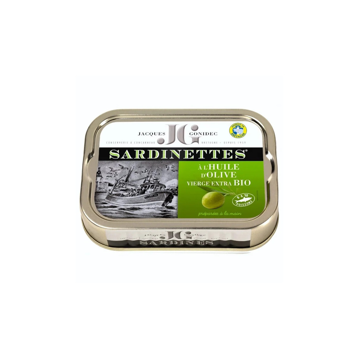 Sardinettes à l'huile d'Olive vierge extra BIO