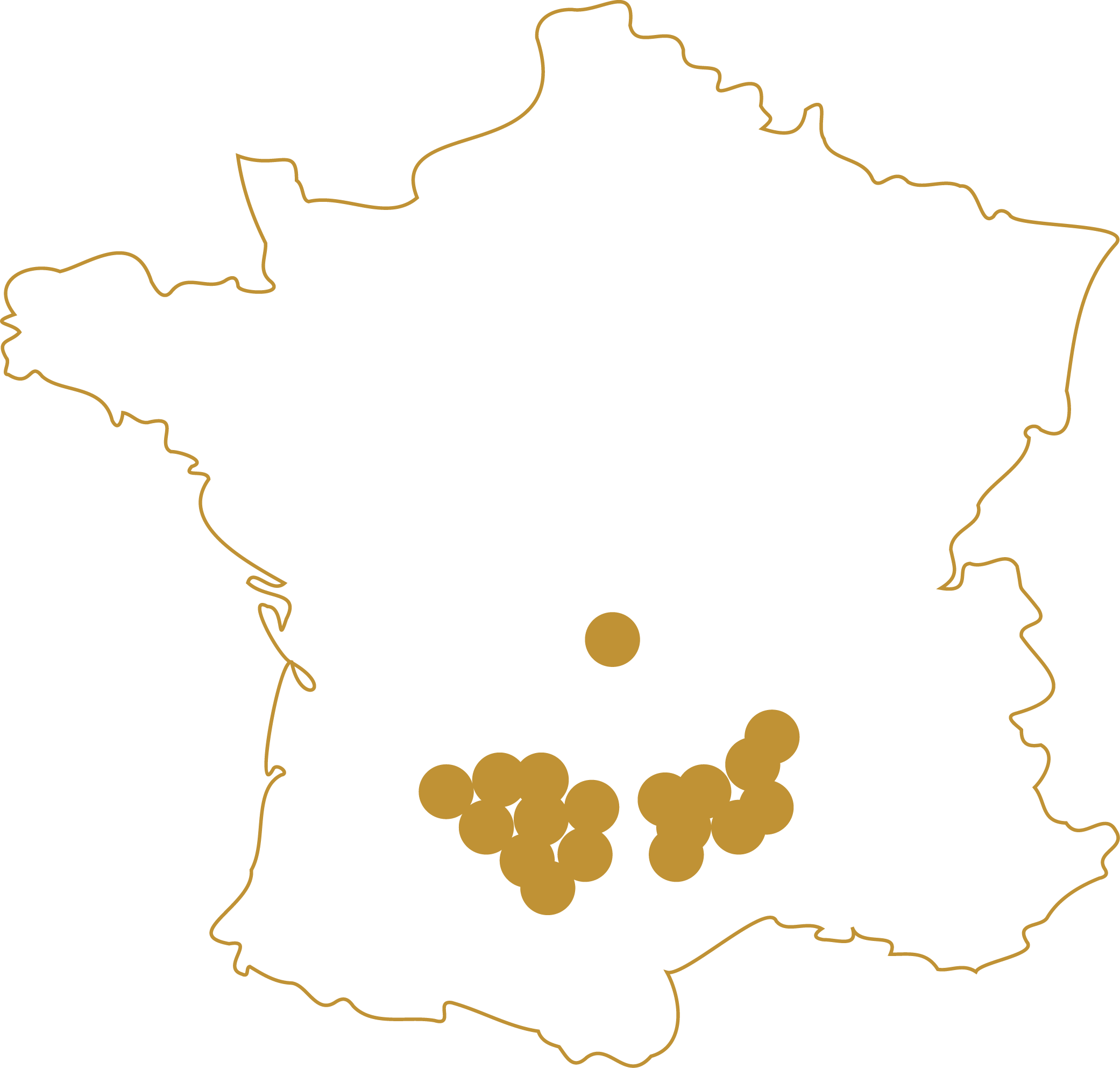 Carte des magasins De Chandeau en Occitanie