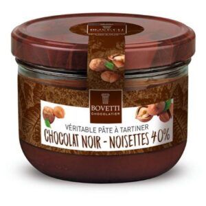 Pâte à tartiner Chocolat Noir 350g – Bovetti