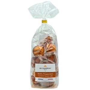 Petits financiers caramel beurre salé De Chandeau, fabrication artisanale